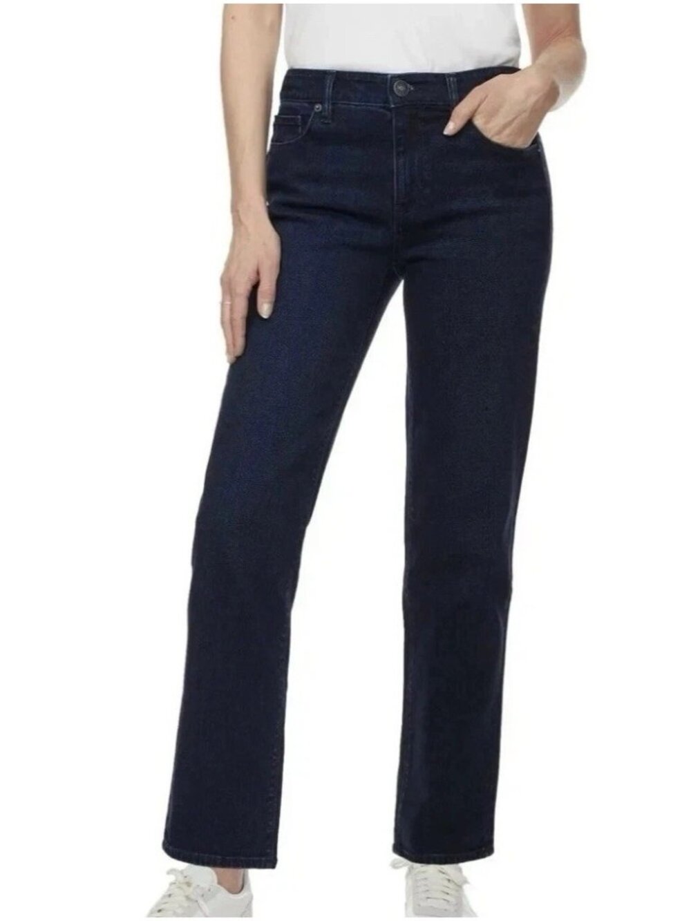 NWT Hudson Los Angeles Women's 4/27 Midrise Straight Jeans Dark Wash